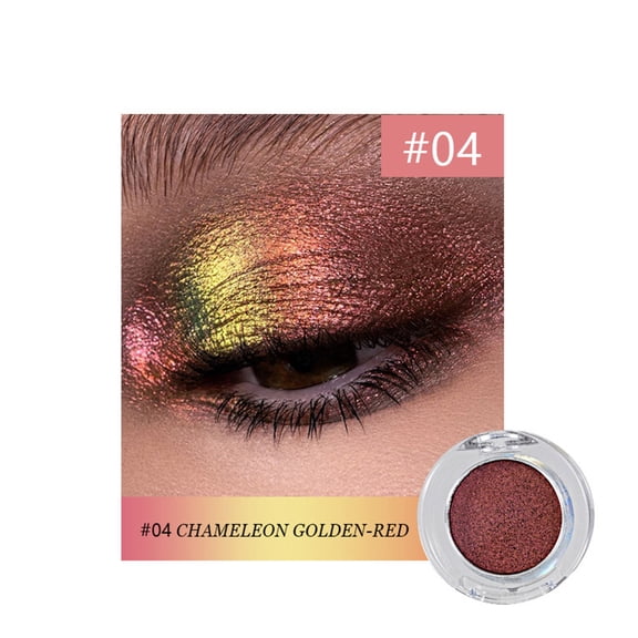 Optical Chameleon Eyeshadow Powder - Metallic Color Changing Glitter Eye Shadow, High Pigment, Shimmering Finish, Long-Lasting, Multi-Occasion, Travel Size, Party Makeup, Holiday Makeup Organizers