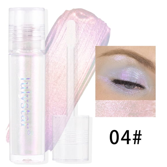 Optical Chameleon Iridescent Liquid Eyeshadow by Julystar, 4 Color Shifting Shades Lightweight Quick Dry Non-Tacky Transfer Proof Long Wear Multi-Use Eye Makeup All Skin Tones