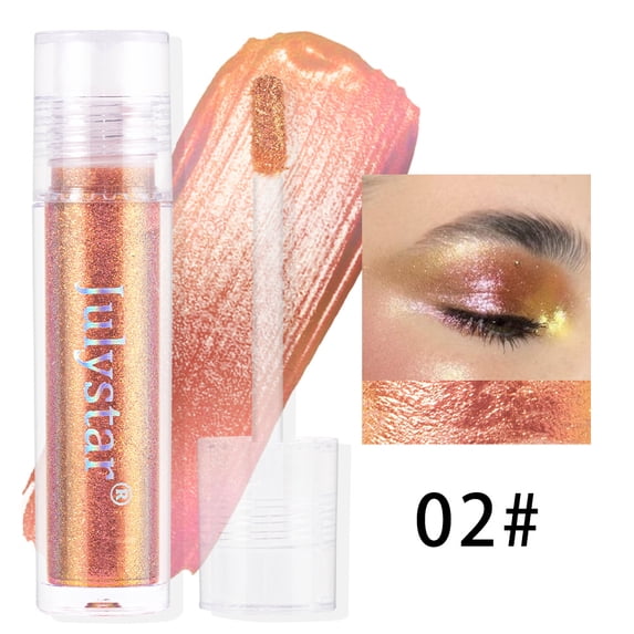 Optical Chameleon Iridescent Liquid Eyeshadow by Julystar, 4 Color Shifting Shades Lightweight Quick Dry Non-Tacky Transfer Proof Long Wear Multi-Use Eye Makeup All Skin Tones