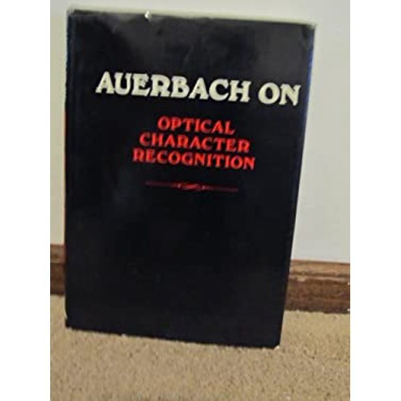 Pre-Owned Optical Character Recognition 9780877690993 /