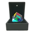 thumbnail image 1 of Optical Color-Collecting Glass Cube Prism 6-Sided Light Rainbow Maker Prism Lens with Light Box Reflective Light Spe, 1 of 9