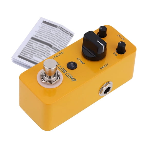 Optical Compressor Pedal guitar effect pedal ellectric guitar pedal Effect Pedal bypass pedal band pedal Guitar Yellow Comp Micro Mini Optical Compressor Effect Pedal for Electric Guitar True Bypass