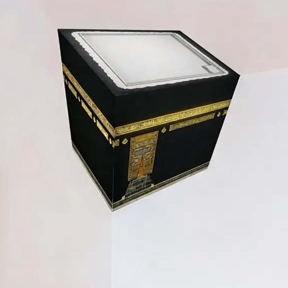 Optical Corner Wall Art Decal, Removable Waterproof Sticker, Religious Inspired Geometric Design, Peel And Stick, No Tools, Renters Friendly, Perspective Illusion, Indoor Living Room Or Office Accent