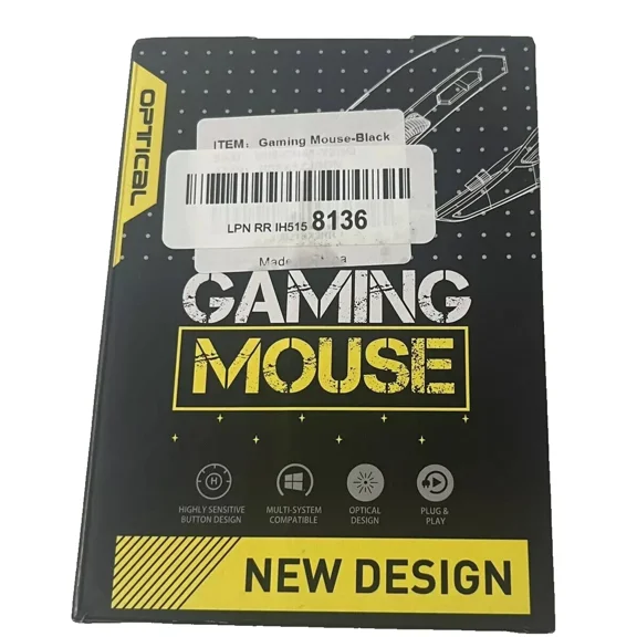 Optical D-110 Black Wired Gaming Mouse