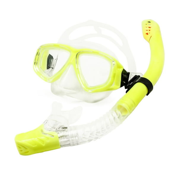 Optical Diving Gear Kit Myopia Snorkel Set, Different Strength for Each Eye, Nearsighted Dry Top Scuba Mask