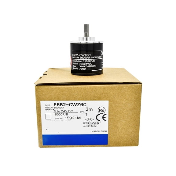 Optical Encoder E6B2-CWZ6C-1024P/R 10 20 60 360 1024 2500 5-24v Photoelectric Rotary Incremental Encoder ,Compatibility - 3000PR_E6B2-CWZ6C
