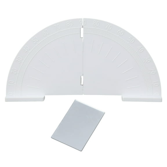 Optical Experiment Folding Semicircle Protractor Plane Mirror Reflection Physics Optics Teaching Equipment for School