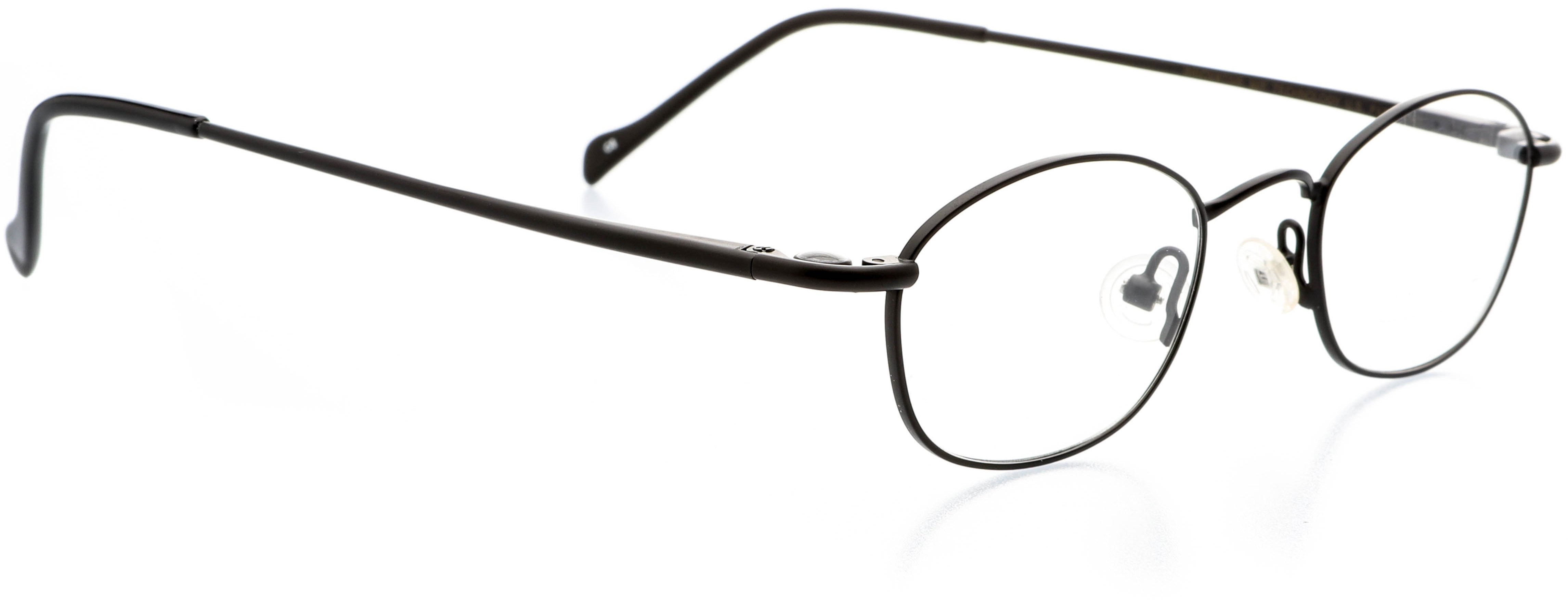 Optical Eyewear - Oval Shape, Metal Full Rim Frame - Prescription  Eyeglasses RX, Black 