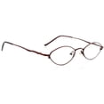 thumbnail image 1 of Optical Eyewear - Oval Shape, Metal Full Rim Frame - Prescription Eyeglasses RX, Red Lust, 1 of 4