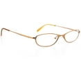 thumbnail image 1 of Optical Eyewear - Oval Shape, Metal Full Rim Frame - Prescription Eyeglasses RX, Shiny Copper, 1 of 4