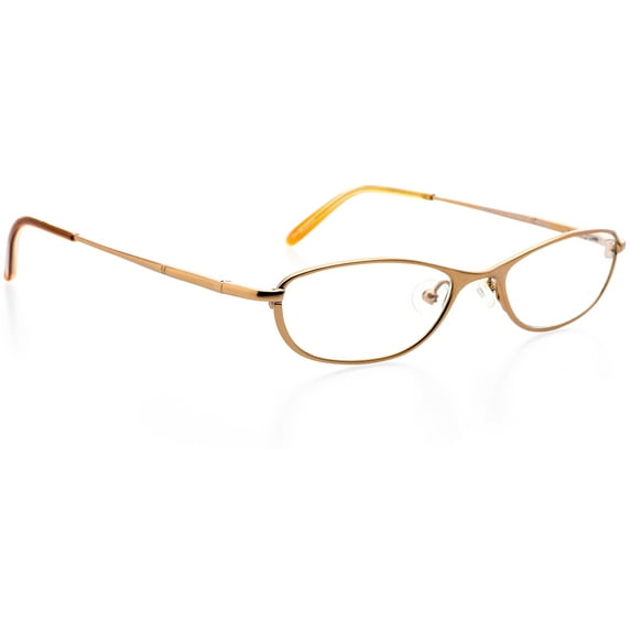 Optical Eyewear - Oval Shape, Metal Full Rim Frame - Prescription Eyeglasses RX, Shiny Copper
