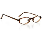 Optical Eyewear - Oval Shape, Plastic Full Rim Frame - Prescription Eyeglasses RX, Havana