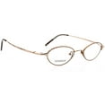 thumbnail image 1 of Optical Eyewear - Oval Shape, Titanium Full Rim Frame - Prescription Eyeglasses RX, Shiny Brown, 1 of 4