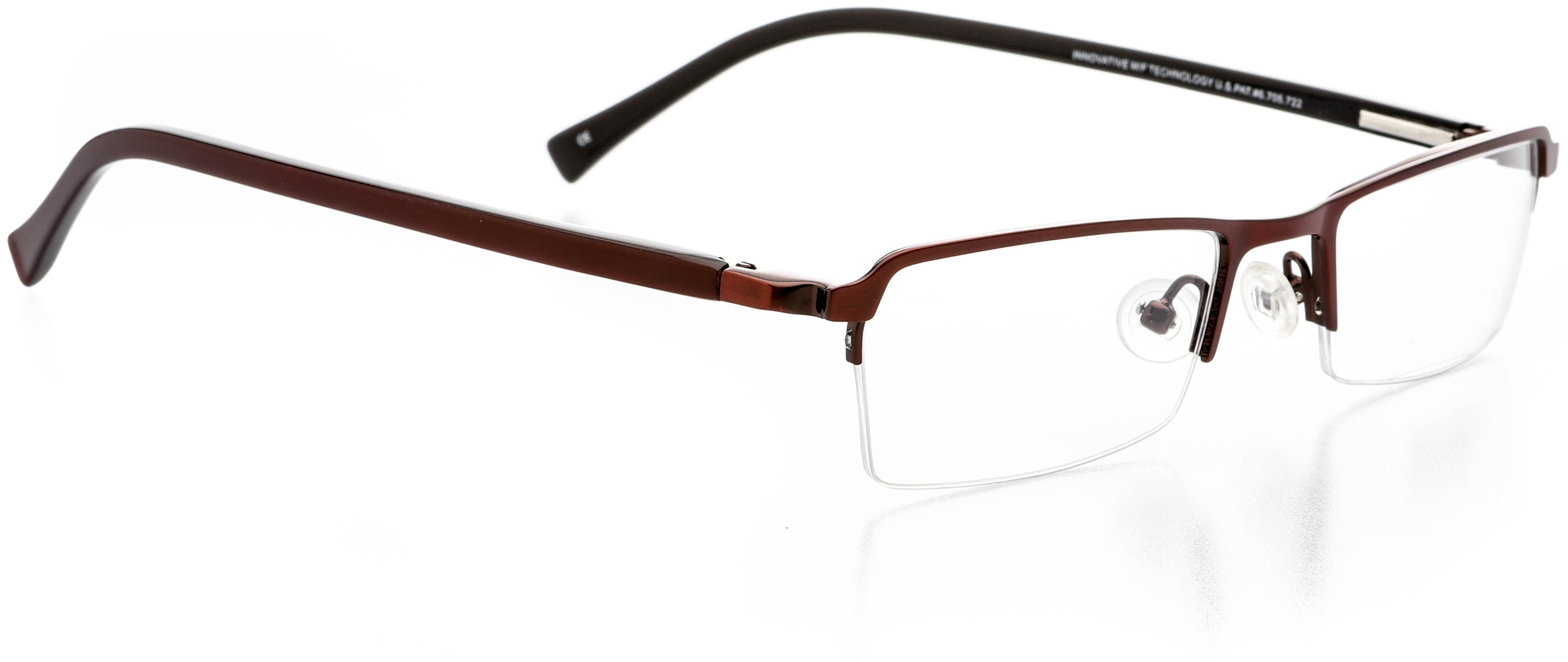 Red half hot sale frame glasses