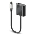 thumbnail image 1 of Optical Fiber Cable Splitter 2-In-1 Connectors TV Digital Optical Fiber Audio Splitter Cable Adapter, 1 of 6