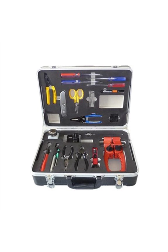 Optical Fiber Construction Toolbox TM-08C Optical Fiber Fusion Splicing Toolbox Optical Fiber Repair Test Toolbox ,Precise Cleaving