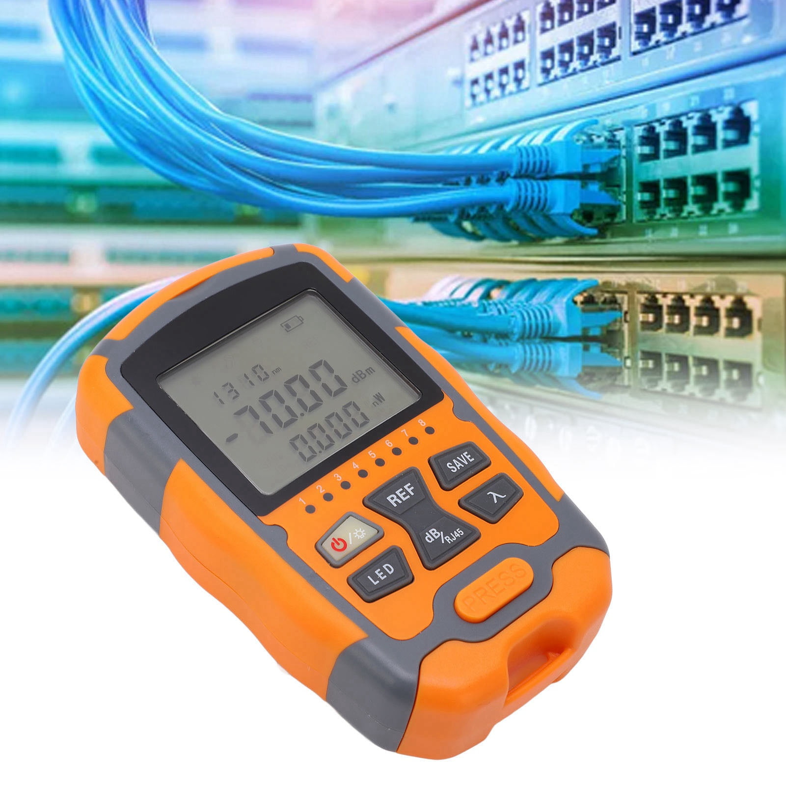Optical Fiber Power Meter, Portable Fiber Optic Tester Fiber Cable