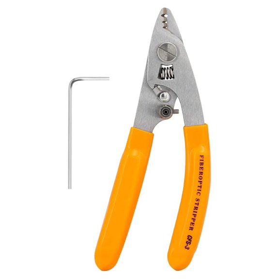 Optical Fiber Stripper -3 Stainless Steel Three-Hole Stainless Steel Adjustable Opening Optical Fiber Stripper