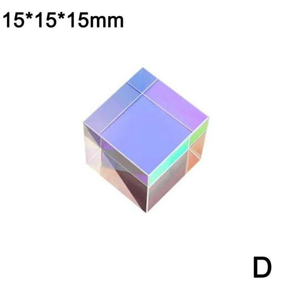 Optical Glass Dichroic Cubes, 20Mm / 23Mm Microcirculated Soft RGB Box with Cubes Prism Gift I9L7