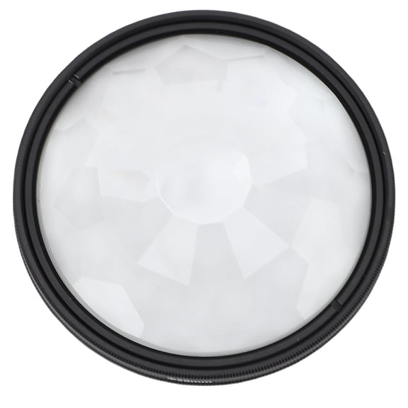 Optical Glass Kaleidoscope Camera Filter 58mm / 2.28in Lens Special Effects Accessories Dual-Unit Multi-Pattern Professional Photo Refraction Attachment