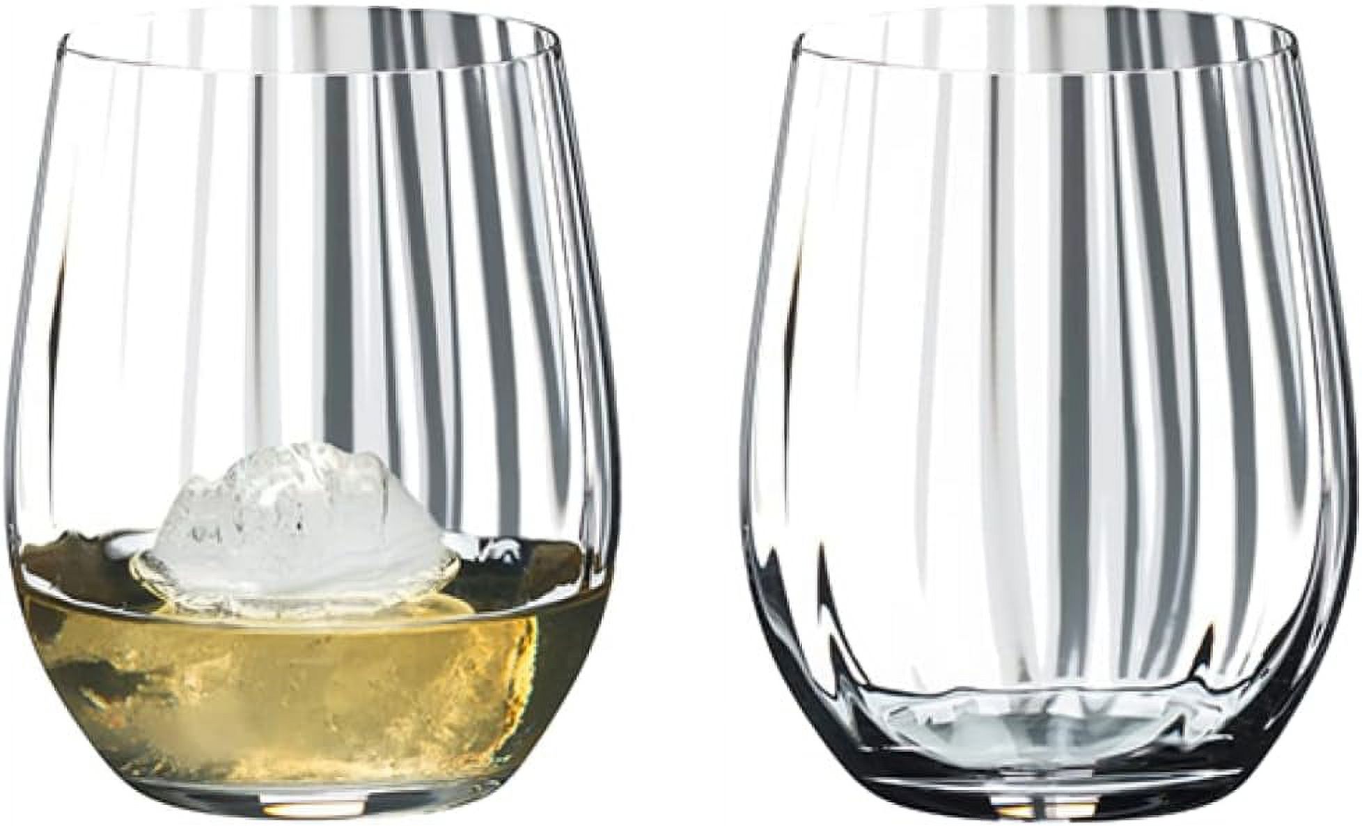 Optical Glass O Whisky, Set of 2, 12.13Fl oz
