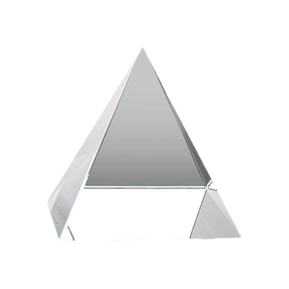Optical Glass Rainbow Rectangular Polyhedral Popularization Science Egyptian Prism Crystal Studying Student Pyramid