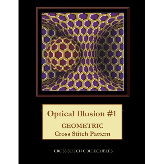 Optical Illusion #1: Geometric Cross Stitch Pattern, (Paperback)