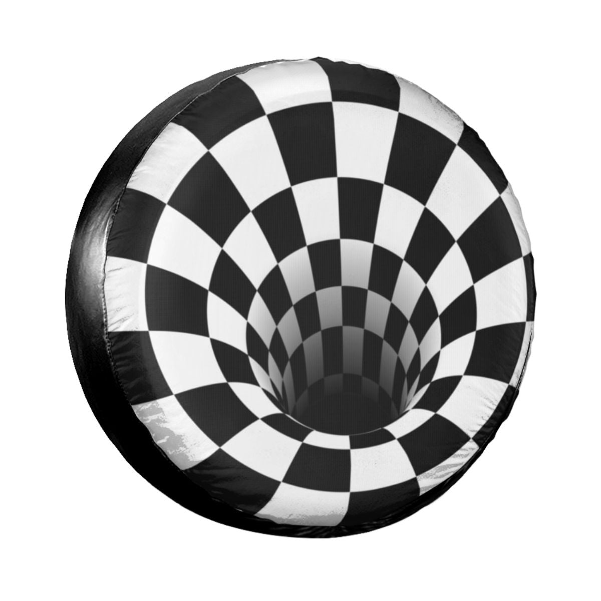 Optical Illusion Highway Road Lines Spare Tire Cover for Jeep Pajero