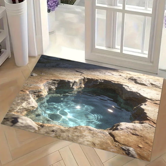 Optical Illusion Doormat, 3D Entryway Mat Optical Illusion for Bedroom, Living Room, Porch, Terrace and Entrance Decor