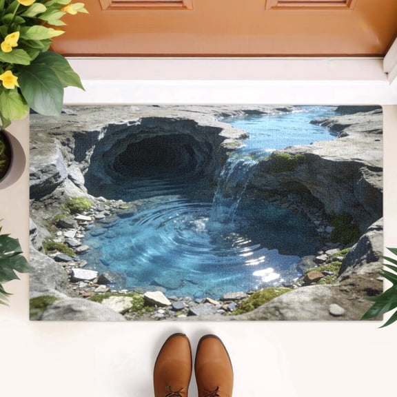 Optical Illusion Doormat, 3D Entryway Mat Optical Illusion for Bedroom, Living Room, Porch, Terrace and Entrance Decor