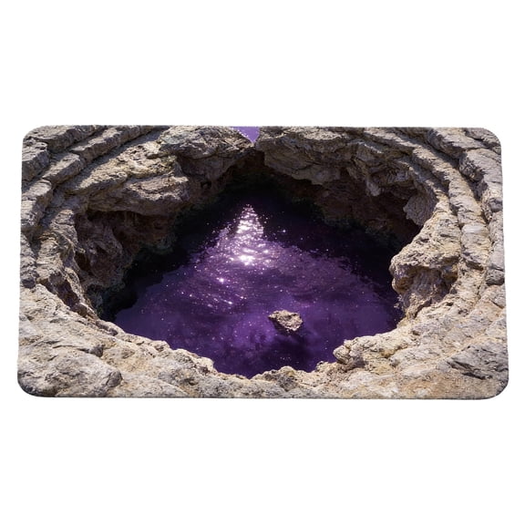 Optical Illusion Rug - Eye-Tricking Doormat for Indoor and Outdoor Use, Non-Slip, Water-Absorbent, Easy to Clean, Perfect for Entryways, Living Rooms, and Bedrooms