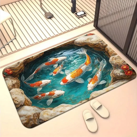 Optical Illusion Rug Rugs That Look Like A Hole,2026 3D Hole Rug - Dog Scared of 3D Carpet,Rug Looks Like Holes,3D Carpet Bottomless Holes Optical Illusion Area Mat, 16x24" A