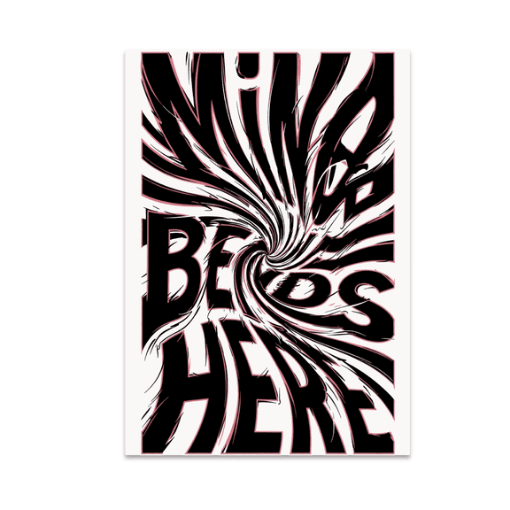 Optical Illusion Swirling Vortex Art - Home Decor Enthusiast - 13x19 Poster Print