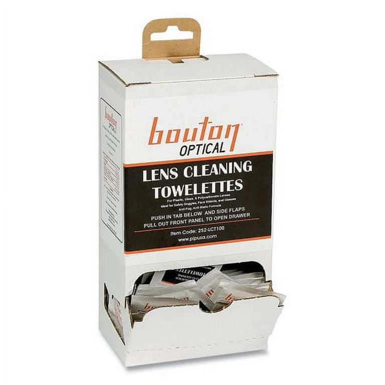 Optical Lens Cleaning Towelettes, Individually Wrapped in Dispenser Box, 100/Box Optical Lens Cleaning Towelettes, Individually Wrapped in Dispenser Box, 100/Box