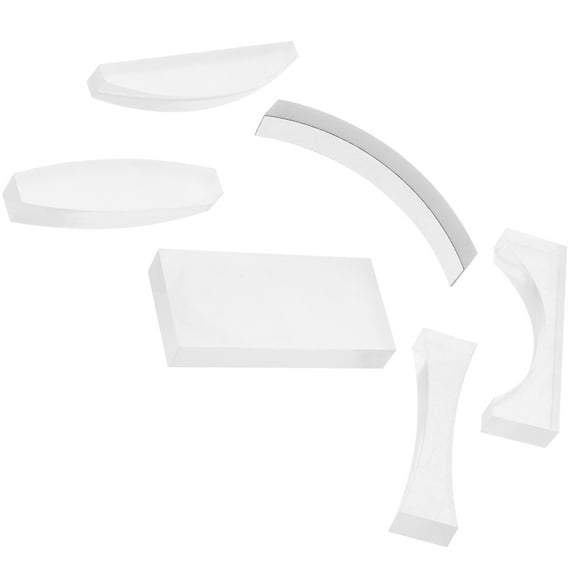 Physics Optical Lens Set with Concave and Convex Glass Prisms for Science Education and Classroom Experiments