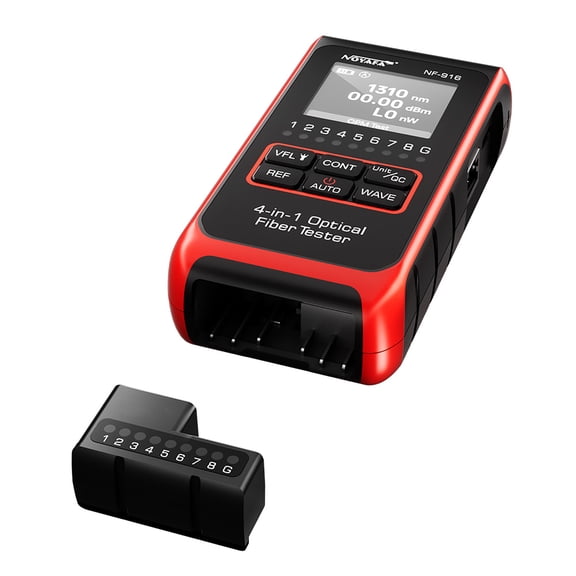 Optical Meter,Network Tools Cable Tester Optic Cable Meter Vfl Ref Fc Tester Network Fiber Optic Optical Meter Optical Meter Fc Sc St Locator Lcd Display Hxber Shieny Black & Red