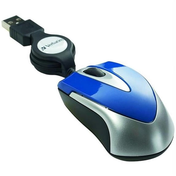 Optical Mini Travel Mouse - Blue