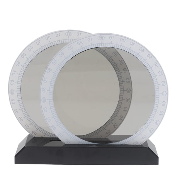 Optical Polarizer Demonstrator for Light Polarization Experiments Student Teaching Material 8.07 Inch Diameter Physics Lab Equipment(Black white)