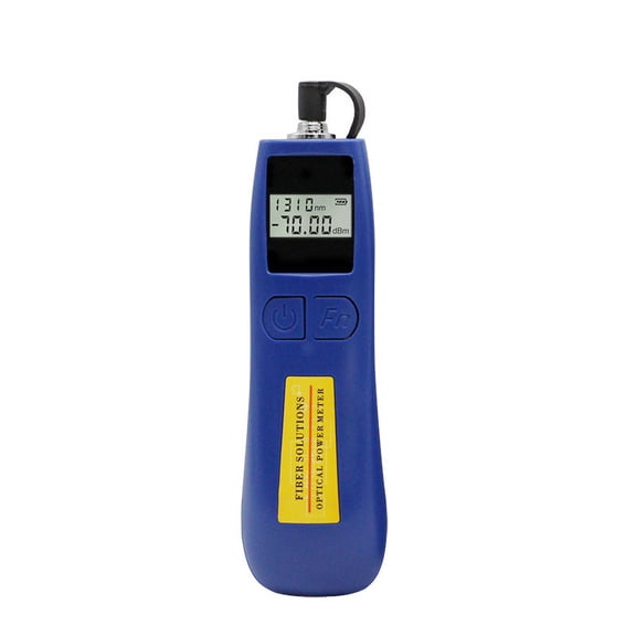 Optical Power Meter -70~+10 dBm Fiber Light Meter for Testing 6 Calibrated Wavelengths, 70g Light Weighted