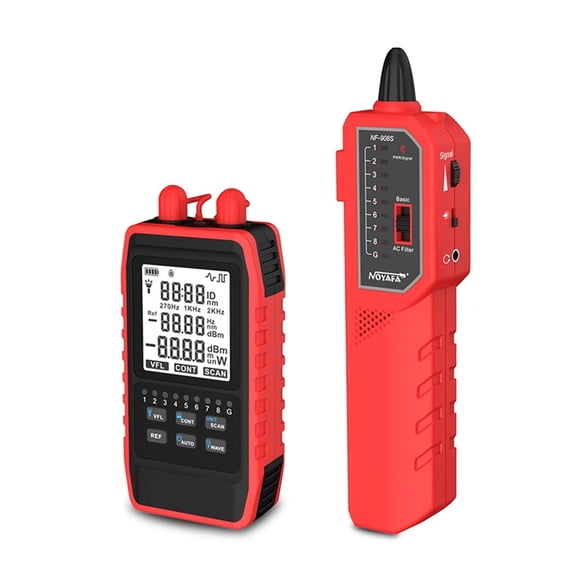 Optical Power Meter Portable Fiber Optic Cable Tester FC/SC/ST Universal Interface Optic Fiber Tester Visual Fault Locato ,Easy Use