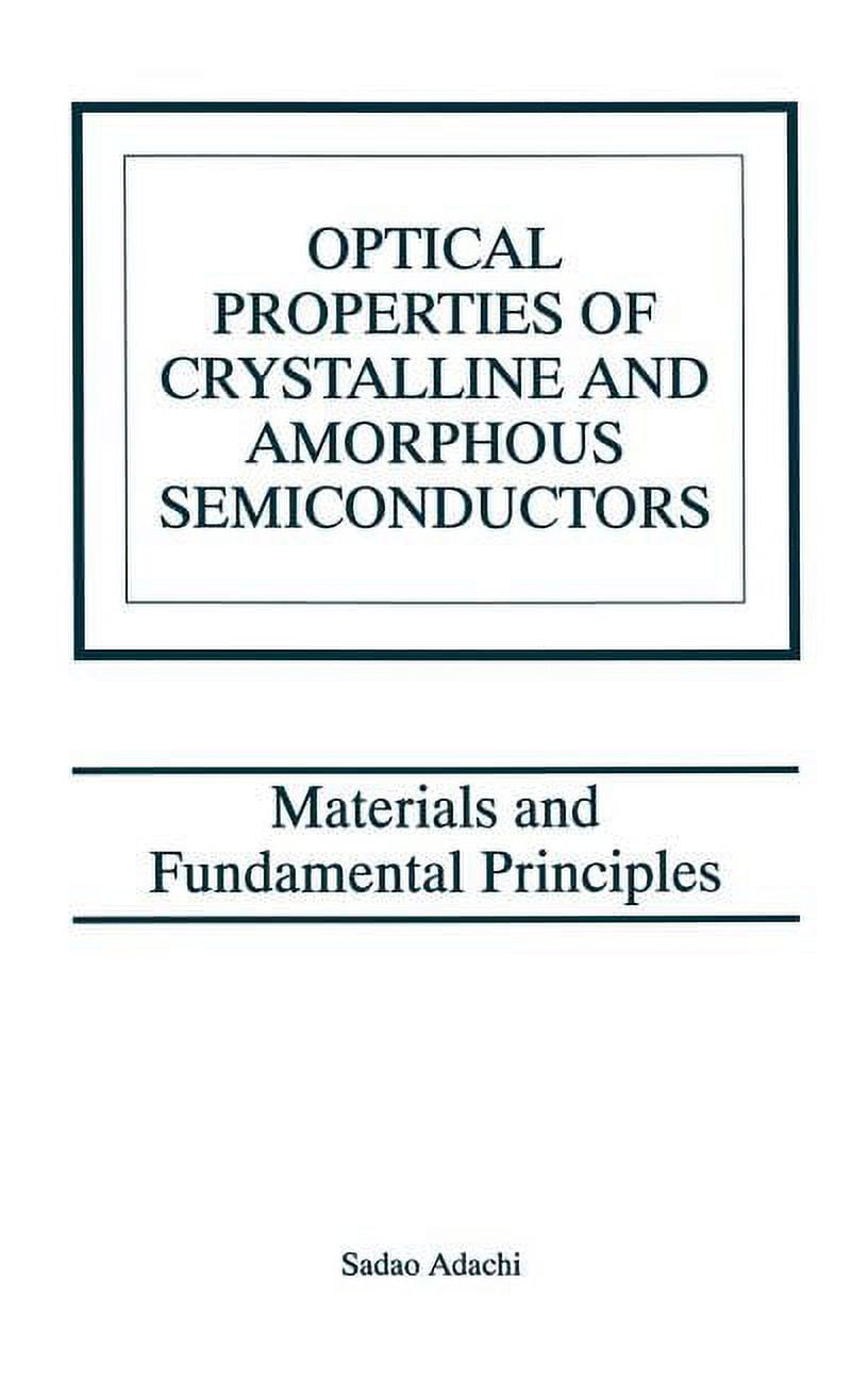Optical Properties of Crystalline and Amorphous Semiconductors ...