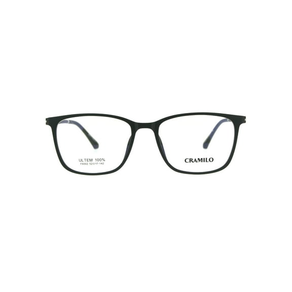 Optical Quality Classic Thin Plastic Rectangular Eye Glasses Frame Matte Black