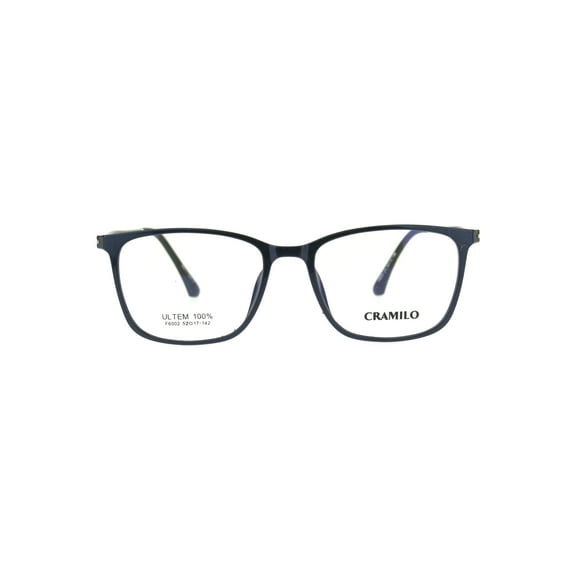 Optical Quality Classic Thin Plastic Rectangular Eye Glasses Frame Shiny Blue