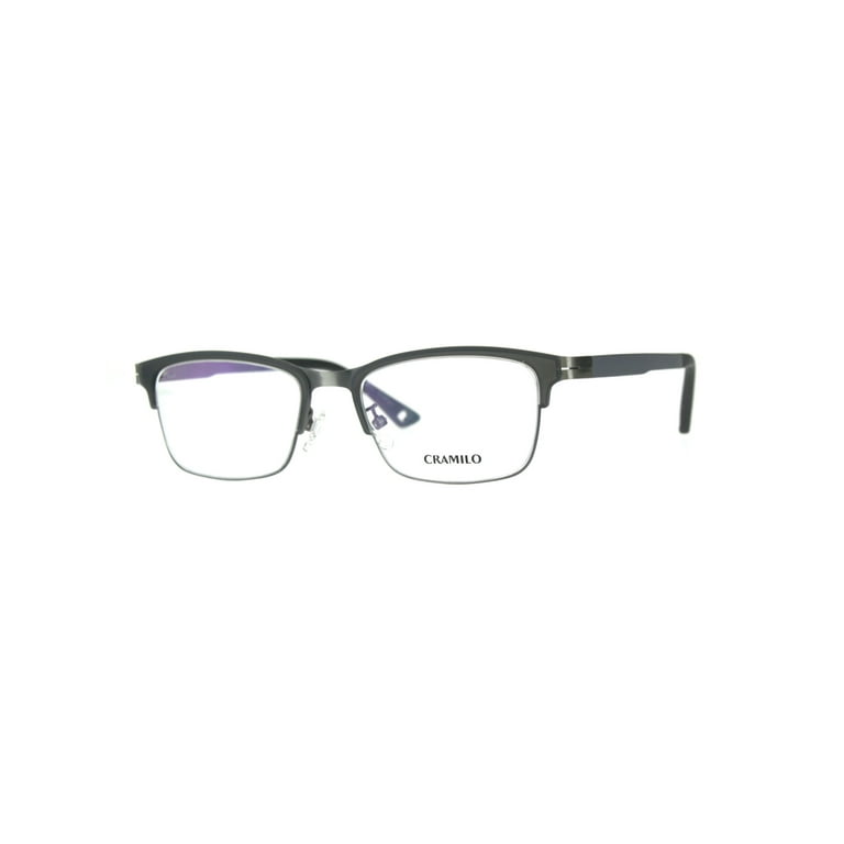 Optical Quality Metal Half Rim Narrow Rectangular Eyeglasses Frame