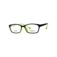 thumbnail image 1 of Optical Quality Pop Color Rectangular Plastic Narrow Eyeglasses Frame Black Yellow, 1 of 4