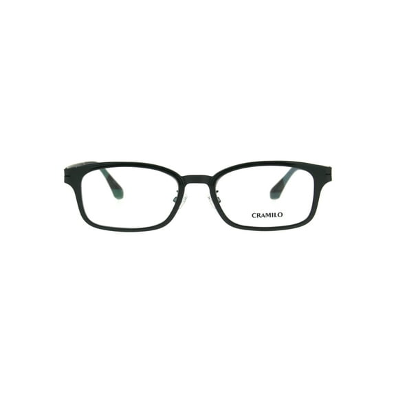 Optical Quality Rectangular Horn Rim Designer Eyeglasses Frame Shiny Black