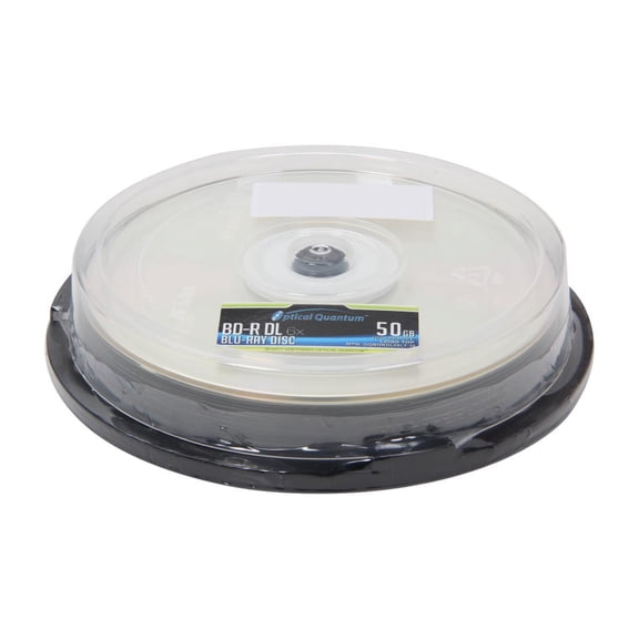Optical Quantum 50GB 6X BD-R DL 10 Packs Spindle Disc Model OQBDRDL06LT-10