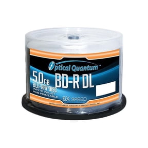 OPTICAL QUANTUM OQBDRDL06WIPH-50 50GB 6X BD-R DL WHITE INKJET HUB PRINTABLE 50-PK OQBDRDL06WIP-50
