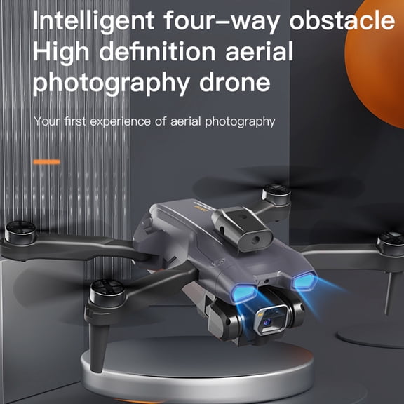 Optical Remote Control Drone With Camera 4K Dual Camera 4-Sided Obstacle Avoidance Brushless Motor Optical Hover Remote Control Quadcopter For Kids Adults With 3 Battery