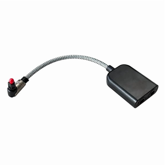 Optical Splitter Cable 1 Input 2 Output Ports Bent Plug Fiber Adapter For Display Soundbar Receiver Home Theater Routing Setup